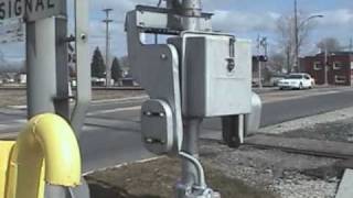 Ford Ave Crossing Gate Pumping Wyandotte MI 030109 [upl. by Hpesojnhoj]