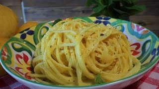 TAGLIOLINI AL LIMONE ricetta tagliolini al limone SENZA PANNA pasta al limone [upl. by Fiertz]