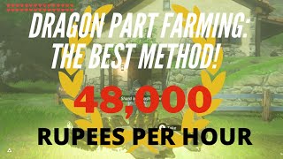 Dragon Part Farming  The BEST METHOD  48000 Rupees PH  Breath of the Wild [upl. by Huppert716]