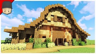 How to Build a BarnStables in Minecraft Minecraft Build Tutorial [upl. by Anne-Corinne614]