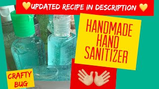 Homemade Hand Sanitizer With Aloe Vera GelDIY Hand Sanitizerisopropyl rubbing alcohol sanitizer [upl. by Sykes]