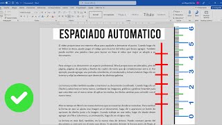 Espaciado automático entre párrafos en WORD [upl. by Barth198]