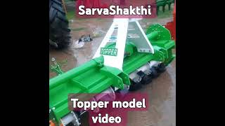 SarvaShakthi Topper ♥️ model rotavator super looking video performance video available [upl. by Nord]