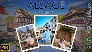 Top things to do in Alsace  Fairytale town of France  France  4K [upl. by Nnylhtak618]