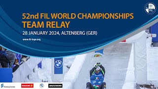 RELIVE  Team Relay  52nd FIL Luge World Championships 2024  Altenberg GER [upl. by Hacissej]