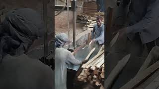 SAWMILL wood woodmill woodworking woodworkingmachine woodturningmachine teakwoodsawing video [upl. by Elfrieda111]