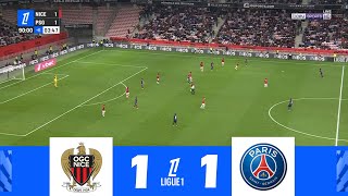 OGC Nice contre PSG 11  Ligue 1 202425  Résumé de Match [upl. by Andros737]