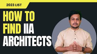 How To Find IIA Architects  Chapter amp Members  Get Architect License Without BArch iiaarchitects [upl. by Singleton]