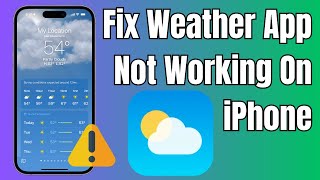 How To Fix Weather App Not Working on iPhone in iOS 171741  2024 [upl. by Ahsercal871]