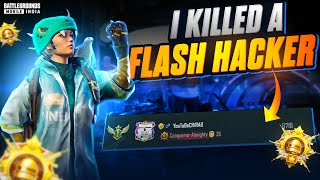 Rank 1🇮🇳 BGMI YouTuber Vs Flash Hacker😠 [upl. by Yssis]