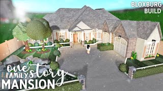 Roblox  Bloxburg  One Story Family Mansion [upl. by Nehtanoj]