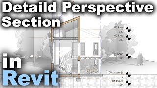 Detailed 3D Section in Revit Tutorial [upl. by Nickles316]