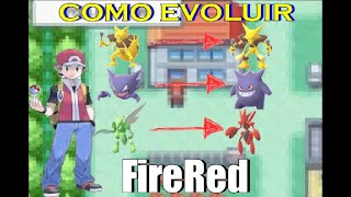 Como evoluir Haunter para Gengar entre outros por meio de troca no pokemon FireRedEmulador GBA [upl. by Lemahs]