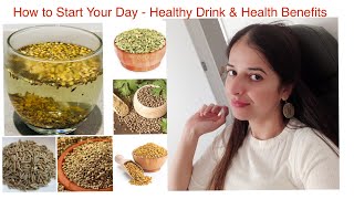 Morning Detox Drink  Jeera Saunf Ajwain Methe and Dhaniya Drink amp its Health Benefits [upl. by Acenom649]