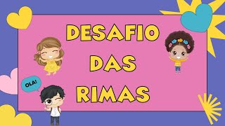 ATIVIDADE DE RIMA  DESAFIO DAS RIMAS CONSCIÊNCIA FONOLÓGICA [upl. by Roskes]