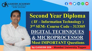 MSBTE Diploma 3rd SEMIF  DTM IMP Questions  by Ganesh Sir [upl. by Kamillah]