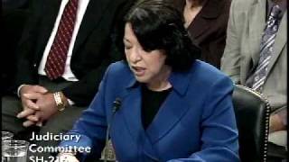 Judge Sotomayors Opening Statement  Senate Confirmation Hearing [upl. by Ange]