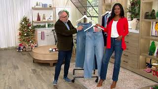 NYDJ Higher Rise Relaxed Straight Jeans on QVC [upl. by Helyn922]