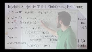 Injektiv Surjektiv Bijektiv Teil 1 Einführung Erklärung Bsp Lineare Algebra Analysis Algebra [upl. by Hermy684]