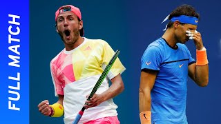 Lucas Pouille vs Rafael Nadal in a fiveset thriller  US Open 2016 Round 4 [upl. by Maisie]