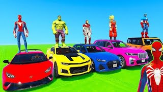 Spiderman Cars Racing Challenge  Car Racing Games Super Hiro [upl. by Teiv]