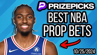 Best Friday NBA Player Props and Bets  10252024  PrizePicks NBA [upl. by Boigie]