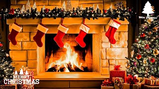 Nat King Cole Bing Crosby Frank Sinatra DMartin 🎄 Classic Christmas Music with Fireplace [upl. by Crosse802]