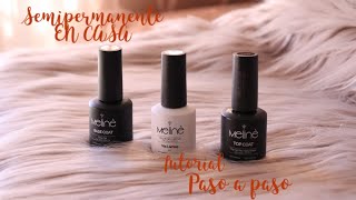 COMO HACER ESMALTE SEMI PERMANENTE  TUTORIAL PARA PRINCIPIANTES PASO A PASO [upl. by Atram]