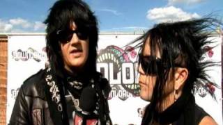 69 EYES Interview at Download Festival 2009 [upl. by Ecertap]