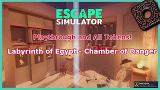 Escape SimulatorChamber of Danger Playthrough  All Tokens  Labyrinth of Egypt 45 No commentary [upl. by Tatiania]