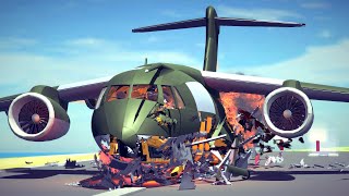 Emergency Landings 44 How survivable are they Besiege [upl. by Aisetra]