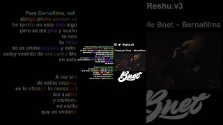 BNET Freestyle Bernafilms rap freestylerap [upl. by Hanoy]