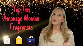 Top Ten Amouage Woman Fragrances  Perfume collection 2021 [upl. by Ahseiat]