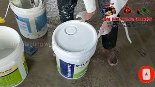 How to apply White wash primer low cost painting  MAA paints acrylic cement primer [upl. by Dru6]