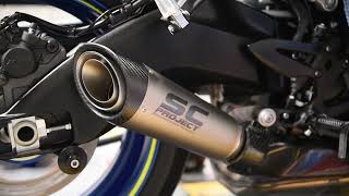 SCProject S1 muffler for Suzuki GSXS 1000  Street legal [upl. by Atsahc]