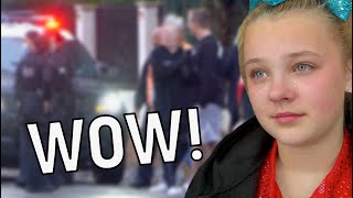 JoJo Siwa Reacts to almost getting ARRESTED [upl. by Arva]