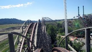 Timber Terror front seat onride HD POV Silverwood Theme Park [upl. by Eugen]