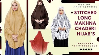 Stitched Long Makhna Chaderi Hijabs Scarf For Women Wear [upl. by Anaul541]