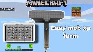 Easy mob xp farm tutorial  Unlimited xp in MINECRAFT [upl. by Fern]