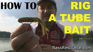 How To Rig A Tube Bait The Right Way  Bass Fishing [upl. by Irrot]