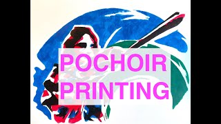 Pochoir Paper Stencil Printmaking  Sting [upl. by Kiker]