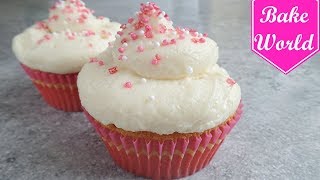 White Chocolate CUPCAKES backen  Frosting selber machen [upl. by Chauncey632]