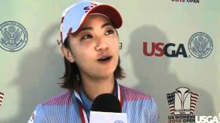 2012 US Womens Open Na Yeon Choi PostChampionship 1on1 [upl. by Anneuq335]