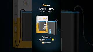 Oakter Mini UPS for Router Zero Lag Switch Smart Battery Management Upto 4 hrs of Battery Backup [upl. by Aicilegna]