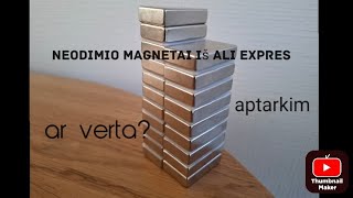 Biudžetinis vėjo generatorius 4dalisneodimio magnetai iš ali expresmagnetų stiprumasar verta [upl. by Verna]