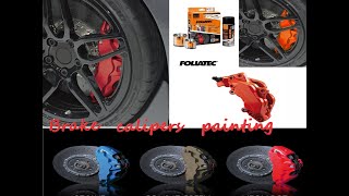 How to paint brake calipers with FOLIATEC  Performance Red amp Racing RossoOctavia III  VW Golf VI [upl. by Danuloff]