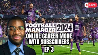 Football Manager 2024 PS5 Online Career Mode With Subscribers Episode 3 [upl. by Nyrahs]