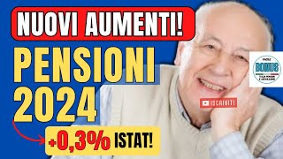 ISTAT AUMENTI PENSIONI e RIVALUTAZIONE Pensione 2024 inaspettatamente Modificata Scopri le NOVITÀ [upl. by Heyward]