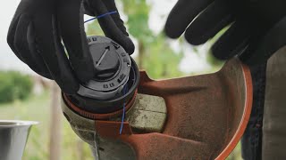 STIHL AK Sustav Izmjena kotura najlona STIHL FSA 57 [upl. by Rhona]