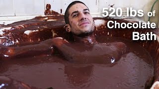 Filling Bath with 520 lbs Chocolate [upl. by Ennairda]